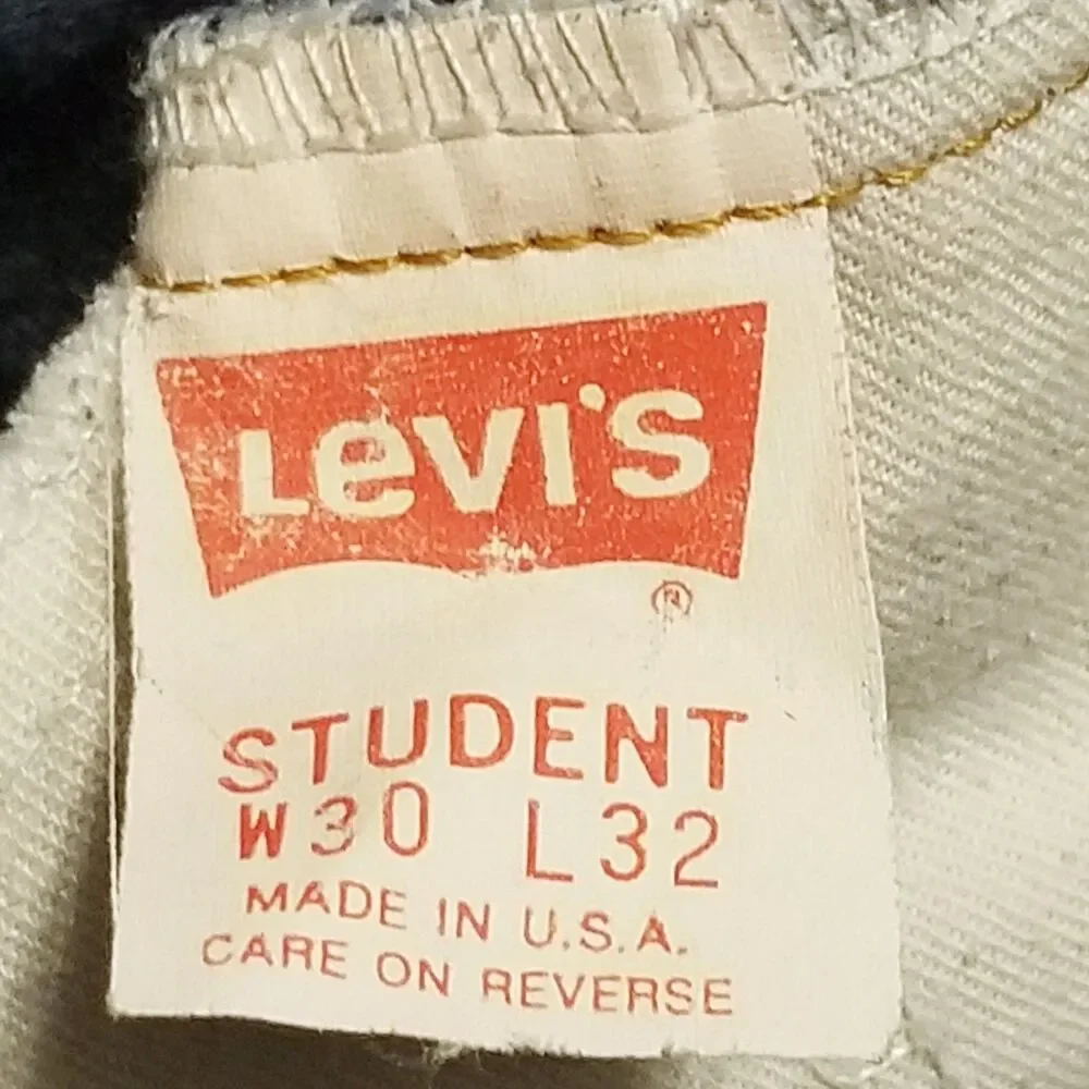 Levi's 718 Student Jeans Men's Size 30x32 Orange Tab Vintage 1986 USA (30x31.5)